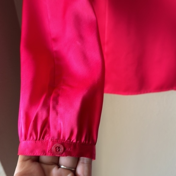 Vintage Louis Feraud Pink Long Sleeve Blouse - Picture 4 of 7